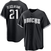 Anthony DeSclafani Men's Arizona Diamondbacks Jersey - Black/White Replica
