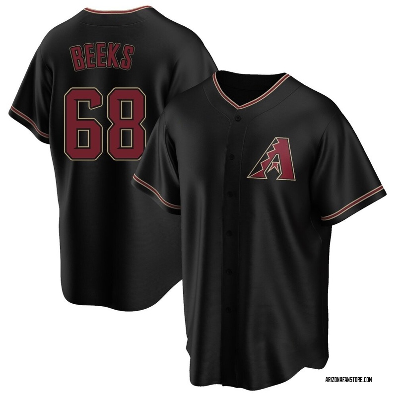 Jalen Beeks Men's Arizona Diamondbacks Alternate Jersey - Black Replica