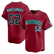 Jordan Montgomery Men's Arizona Diamondbacks Alternate Jersey - Red Limited