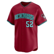 Jordan Montgomery Men's Arizona Diamondbacks Alternate Jersey - Red Limited