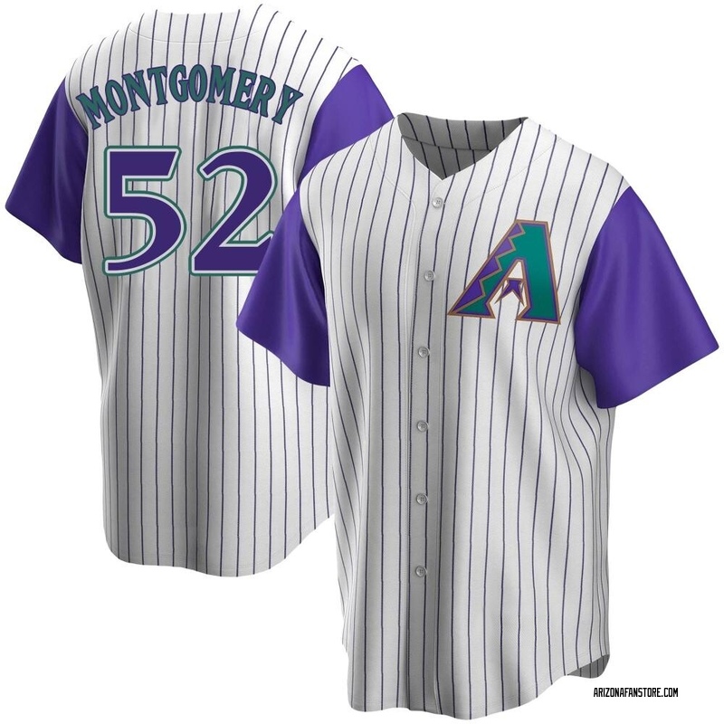 Jordan Montgomery Youth Arizona Diamondbacks Alternate Cooperstown Collection Jersey - Cream/Purple Replica