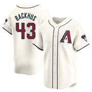 Kyle Backhus Men's Arizona Diamondbacks Home Jersey - White Limited