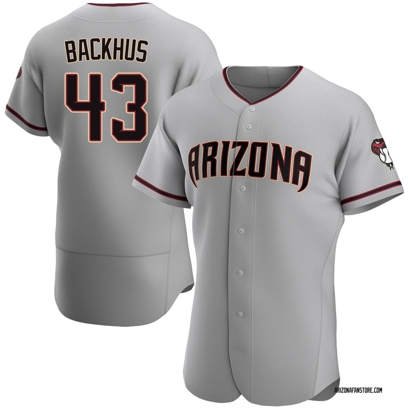 Kyle Backhus Men's Arizona Diamondbacks Road Jersey - Gray Authentic
