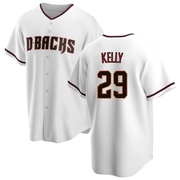 Merrill Kelly Men's Arizona Diamondbacks Home Jersey - White Replica