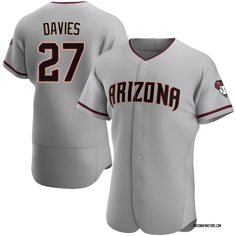 Zach Davies Men's Arizona Diamondbacks Road Jersey - Gray Authentic