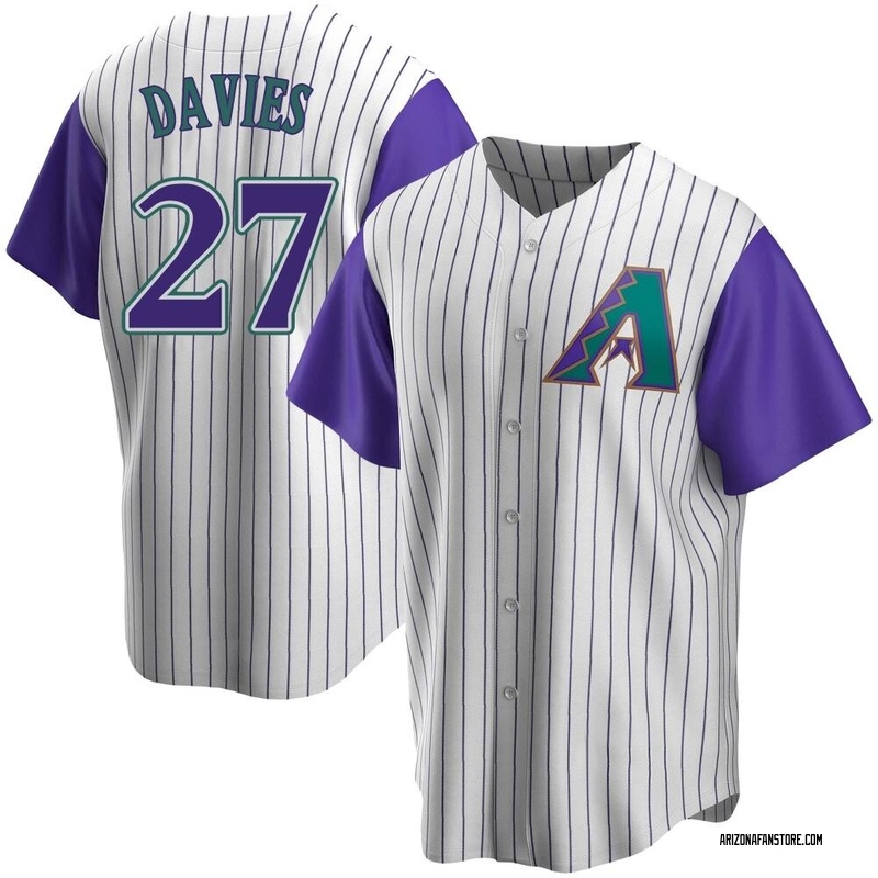 Zach Davies Youth Arizona Diamondbacks Alternate Cooperstown Collection Jersey - Cream/Purple Replica